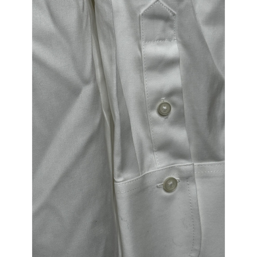 Brooks Brothers 1818 White Wrinkle Free Button Down Shirt Womens Large Stretch - Picture 12 of 12